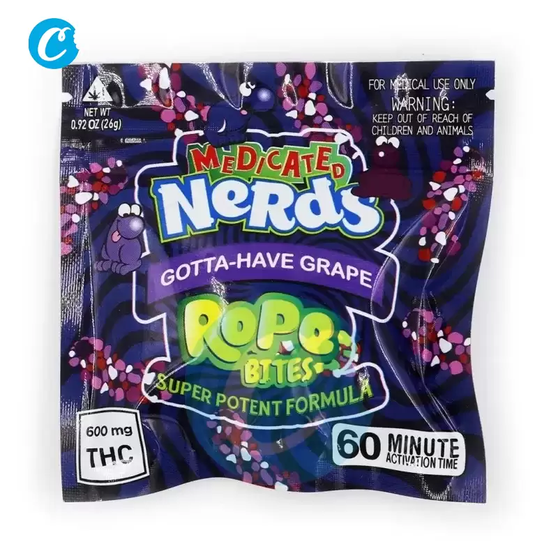 Gotta-Have Grape THC Nerds Rope Bites 600mg
