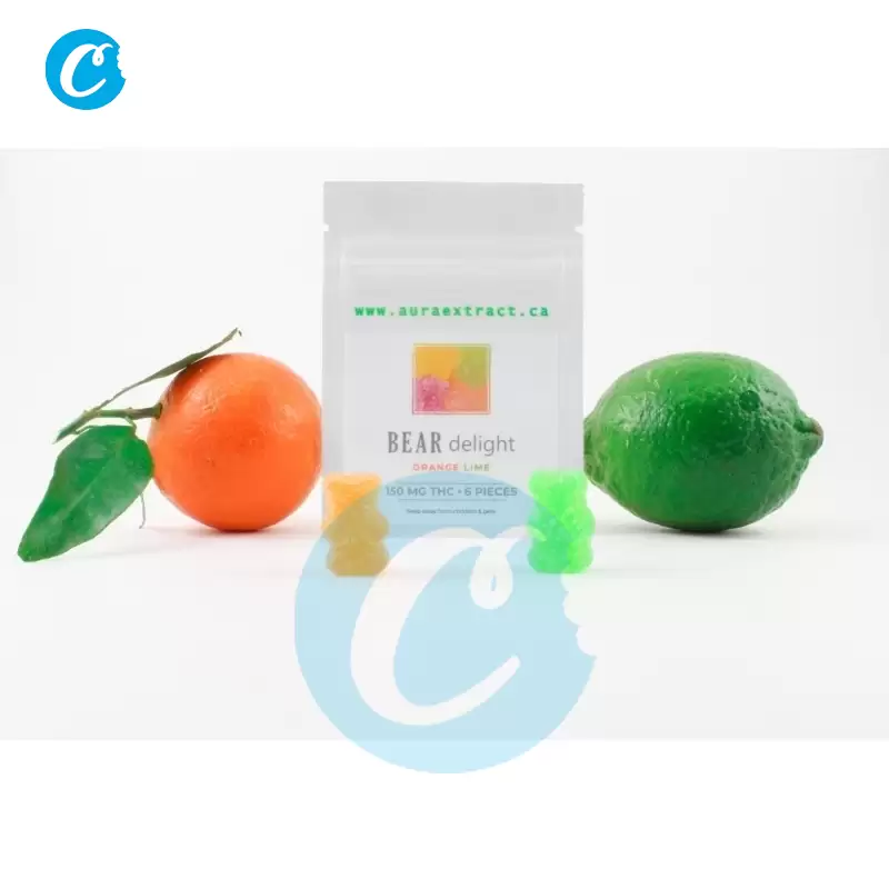 Orange Lime Bear Delights 150mg THC