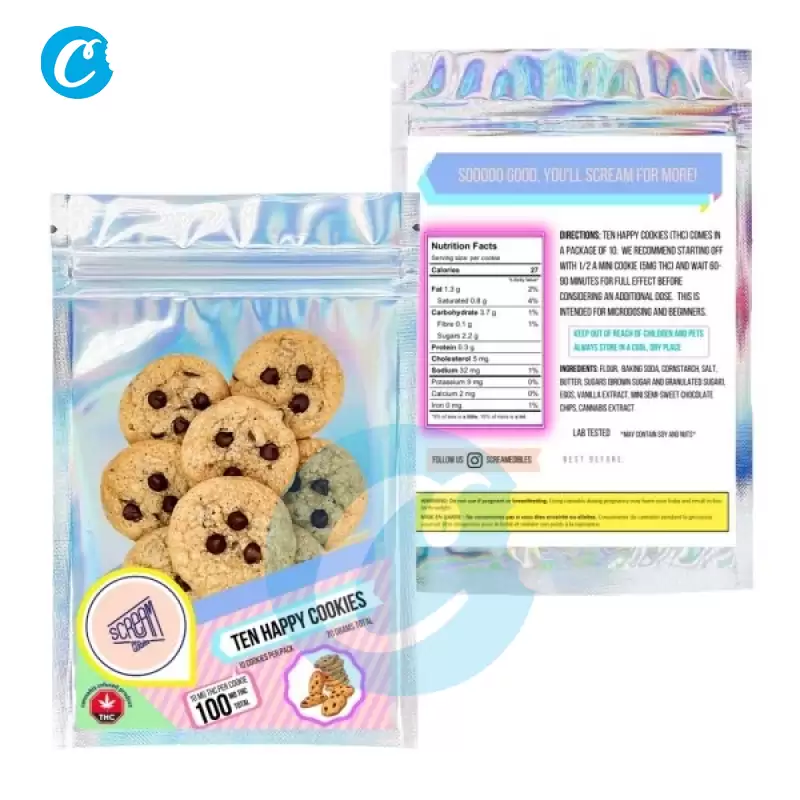 Ten Happy Cookies 100mg THC